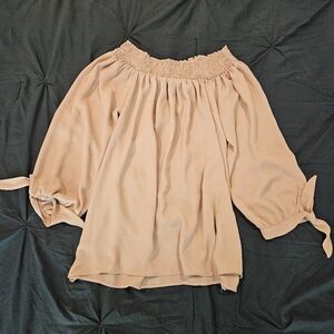 Timing Off-Shoulder Blouse - Dusty Pink